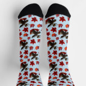 Chaussette Feuilles d'érable rouge d'orignal  (Haut)