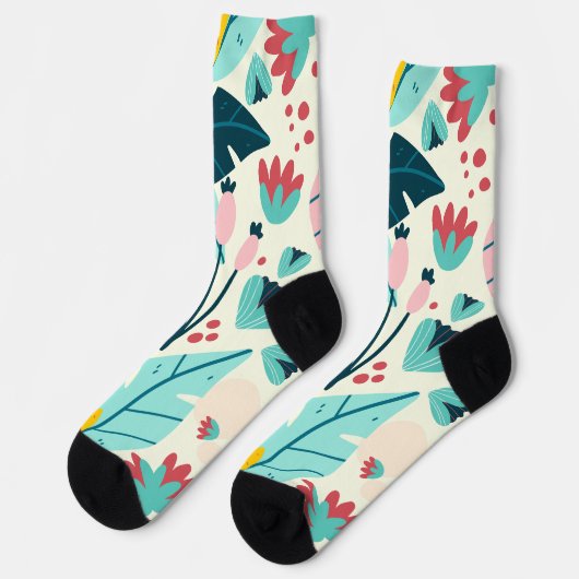 Chaussette Feuilles d'été tropicaux (Gauche)