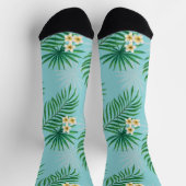 Chaussette Feuilles et fleurs tropicales (Haut)