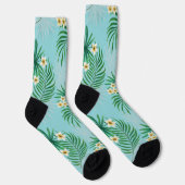 Chaussette Feuilles et fleurs tropicales (Droite)