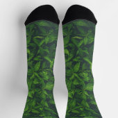 Chaussette Feuilles Vertes Foncées (Haut)