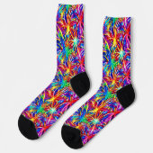 Chaussette Feux d'artifice lumineux, Chaussettes de peinture (Gauche)