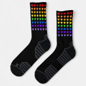 Chaussette Fierté des Coeurs Arc-en-ciel (Gauche)