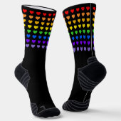 Chaussette Fierté des Coeurs Arc-en-ciel (Angulaire)