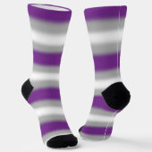 Chaussette Fierté Grise-sexuelle à Gradient (Angulaire)