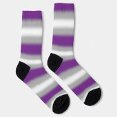 Chaussette Fierté Grise-sexuelle à Gradient (Droite)