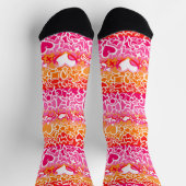 Chaussette Fierté lesbienne Sunset Squiggle (Haut)