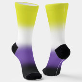 Chaussette Fierté non binaire à dégradé (Angulaire)