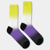 Chaussette Fierté non binaire à dégradé (Droite)