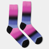 Chaussette Fierté Omnisexuelle à dégradé  (Droite)
