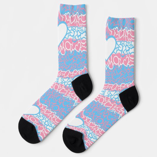 Chaussette Fierté Trans Squiggle (Gauche)