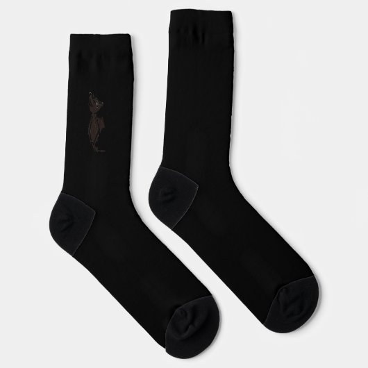 Chaussette figdewdrops Blinky the Bat Black crew socks (Droite)