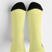 Chaussette figdewdrops Juggling Squirrel yellow crew socks (Haut)