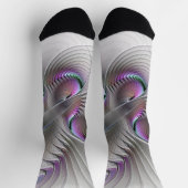Chaussette Figure de fantaisie timide abstraite moderne Art f (Haut)