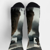Chaussette Fille avec des nuages (Haut)