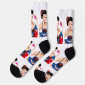 Chaussette Fille de fête de cocktail Thunder_Cove (Gauche)