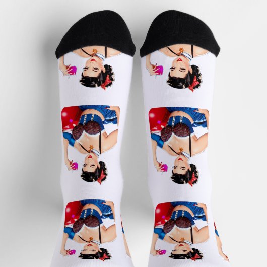 Chaussette Fille de fête de cocktail Thunder_Cove (Haut)