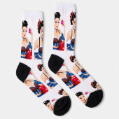 Chaussette Fille de fête de cocktail Thunder_Cove (Droite)