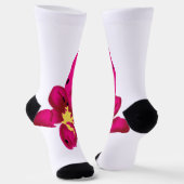 Chaussette Fille Design, Or Léger, Rouge Purplish (Angulaire)