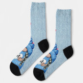 Chaussette Fille Gnome Denim (Gauche)