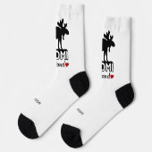 Chaussette Finlande Moose nom personnalisé (Gauche)