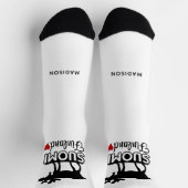 Chaussette Finlande Moose nom personnalisé (Haut)