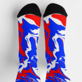 Chaussette Flacons de rouge, blanc et bleu (Haut)