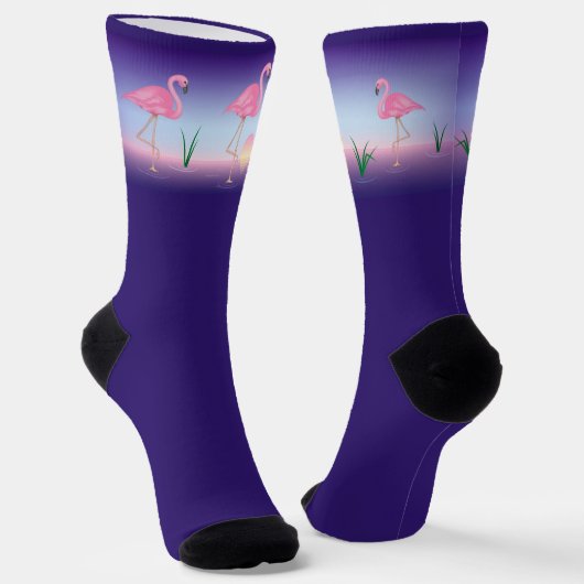 Chaussette Flamant rose rose (Angulaire)