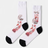 Chaussette Flamant rose rose | Style Bella Kotak (Gauche)