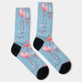 CHAUSSETTE FLAMANTS ROSES MOTIF 1 (Droite)