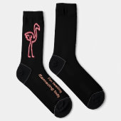 Chaussette Flamingo in Neon (Droite)