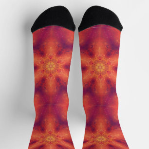 Chaussette Flamme flamboyante Phoenix brûler flocon de neige