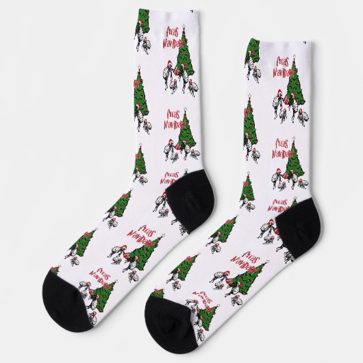 Chaussette Fleas Navidad Noël (Gauche)