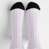 Chaussette Flèche de neige rose et gris (Haut)