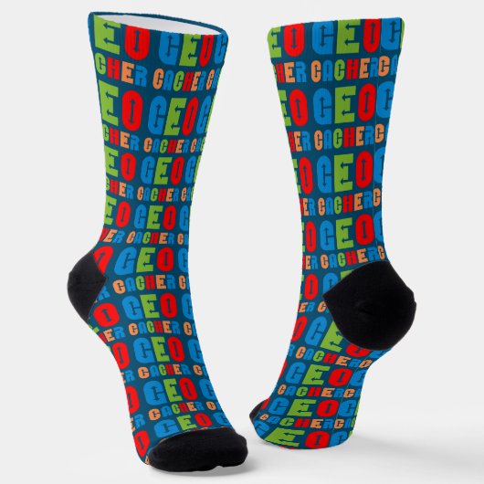Chaussette Flèches de géocacher colorées (Angulaire)
