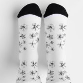 Chaussette Flèches de neige en chute délicate (Haut)