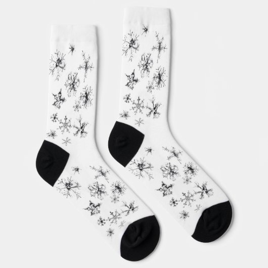 Chaussette Flèches de neige en chute délicate (Droite)