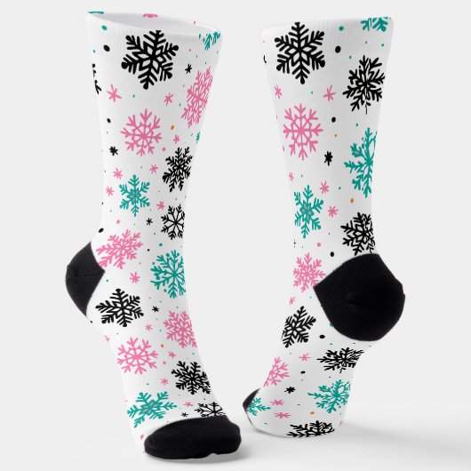 Chaussette Flèches de neige rétro (Angulaire)
