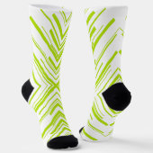Chaussette Flèches en vert et blanc (Angulaire)