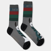 Chaussette « Fleece Navidad » Drôle Chic Drôle Gris Lama (Droite)