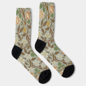 Chaussette Fleur botanique de trèfle William Morris (Droite)