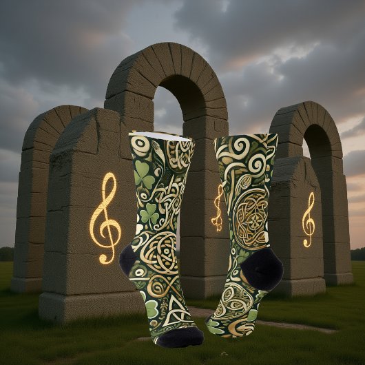 Chaussette Fleur celtique