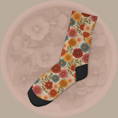 Chaussette Fleur d'automne Cottagecore