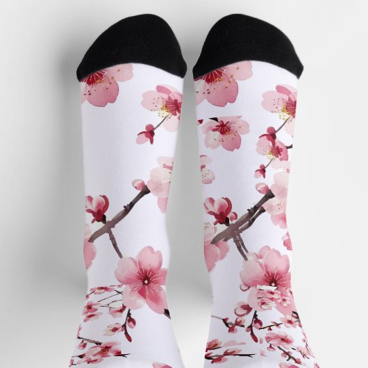 Chaussette Fleur de cerise (Haut)