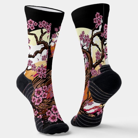 Chaussette Fleur de cerisier sauvage (Angulaire)