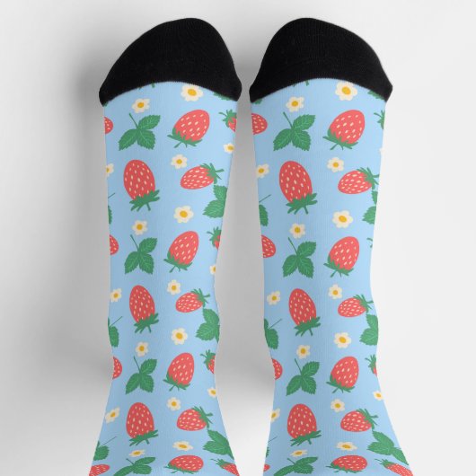 Chaussette Fleur de fraise mini (Haut)