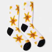 Chaussette Fleur de lys jaune pixelisée (Droite)