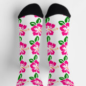 Chaussette Fleur de Tilleul Rose Tropicale Thunder_Cove (Haut)