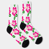 Chaussette Fleur de Tilleul Rose Tropicale Thunder_Cove (Droite)