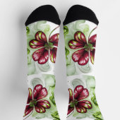 CHAUSSETTE FLEUR DE TRÈFLE VIOLET (Haut)